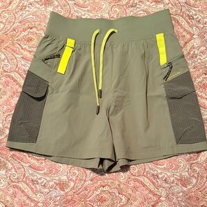 lululemon athletica Olive and Yellow Athletic hiking Shorts